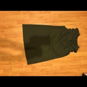 Olive Green Shift Dress